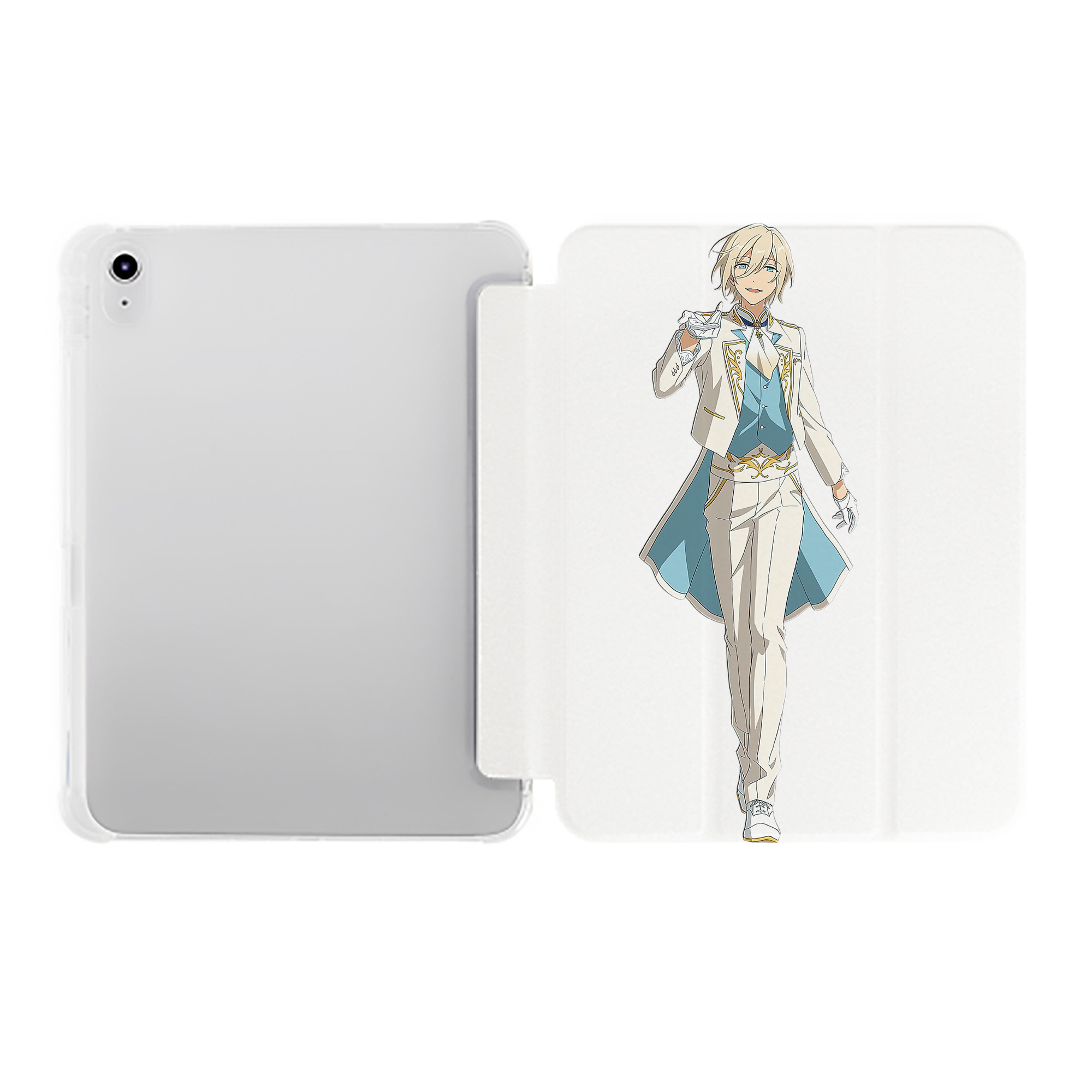 （画像用） あんさんぶるスターズ! Ensemble Stars IPad ケース ペン収納付き 三つ折りスタンド PUレザー×シリコン 対応機種9.5/10.5/10.9インチ